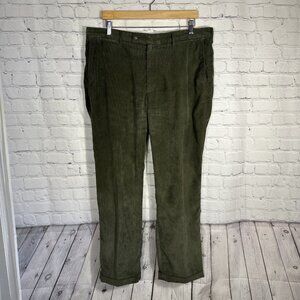 Peter Millar Nanoluxe Pants Mens 38x30 Green Corduroy Khaki Chino MF16B91 Preppy